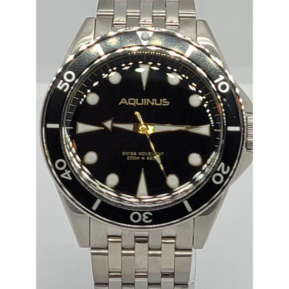 Aquinus Marellio ASSQR7BSBR001 Men's Steel Watch - Picture 1 of 10